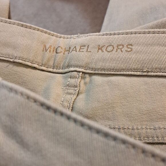 Michael Michael Kors Women’s Jeans NWT dusty Sage Size 12 Skinny 5 Pocket Logo - Picture 7 of 14